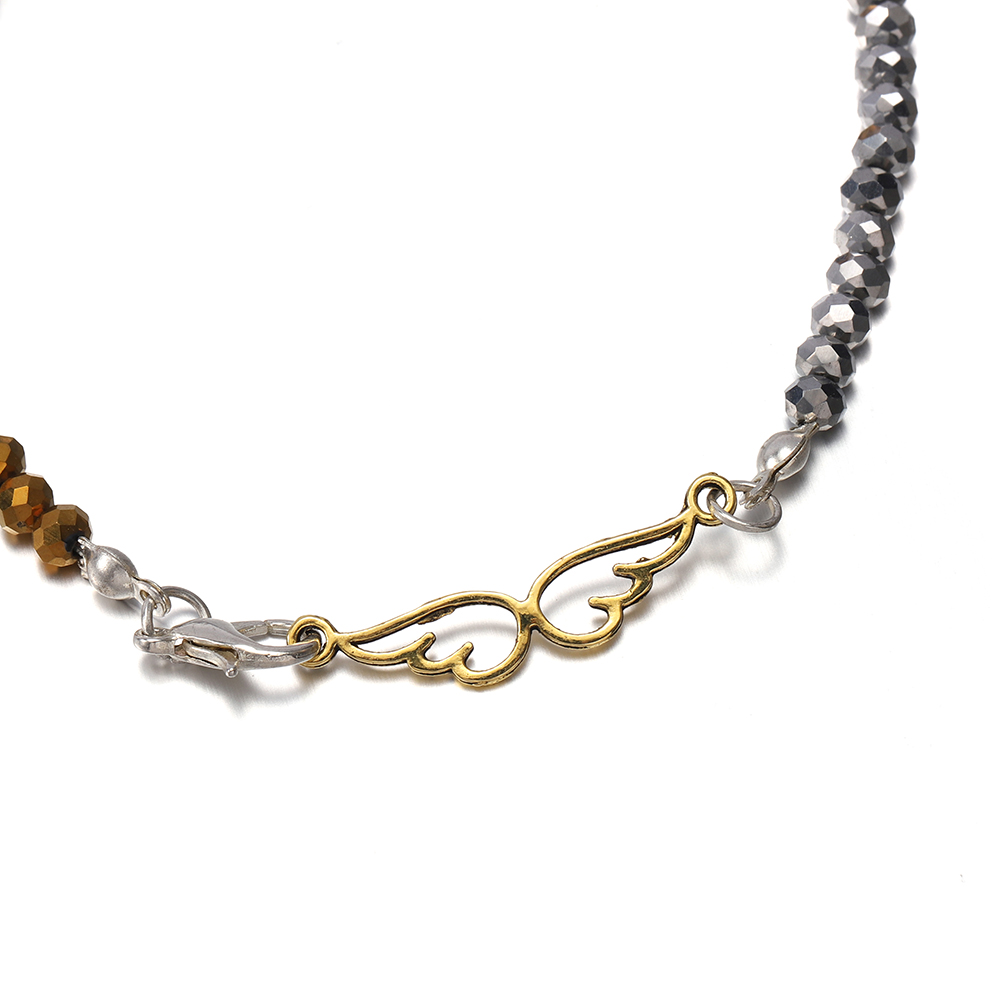 20 Mặt vòng cổ ST.KUNKKA tùy chọn màu sắc hình đôi cánh thiên thần