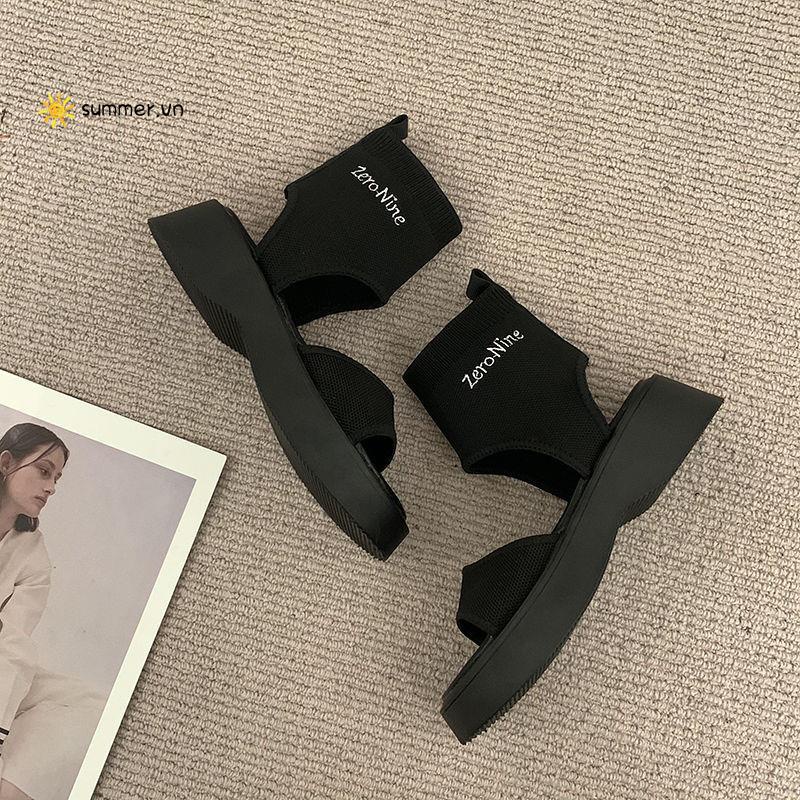 Giày Sandal Hở Ngón Đế Dày Phong Cách Mùa Hè Thời Trang Mới 2022 Cho Nữ