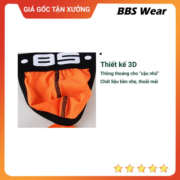 Quần lót nam BS85 Jockstrap thông hơi gợi cảm, quần sịp nam sexy - Trắng BS139T