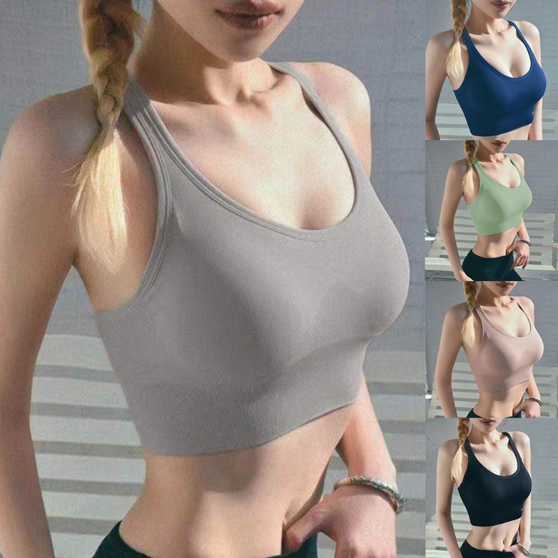 Áo Ngực Thể Thao Sát Nách Có Gọng Tháo Rời Được Thời Trang Cho Nữ