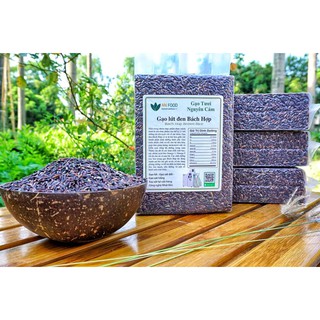 3 Kg Gạo Lứt Đen Bách Hợp 100% Hữu Cơ ANFOOD (Gạo tươi nguyên cám bổ dưỡng)