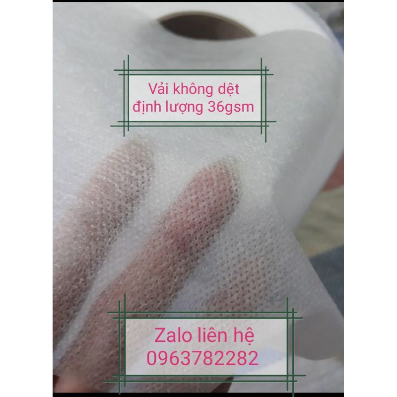 100 m vải không dệt định lượng 35gsm khổ 50cm