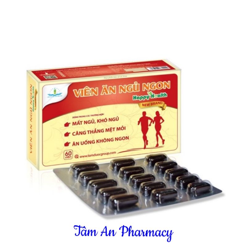 ✅ Viên Ăn Ngủ Ngon Happy Health 60 Viên(hàng chính hãng)