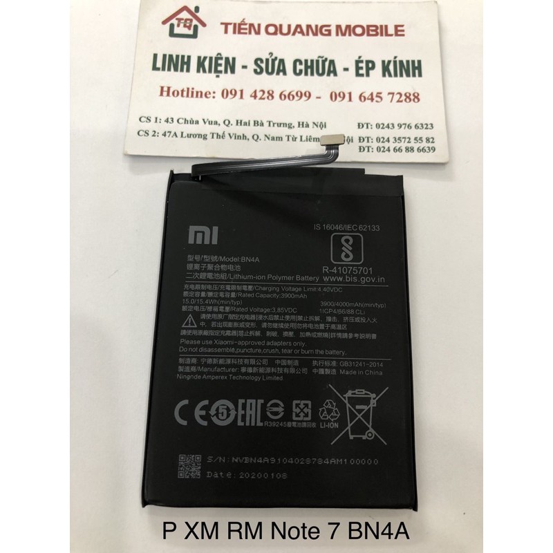 Pin Xiaomi Redmi Note 7/BN4A