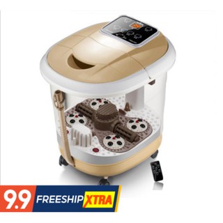 Máy ngâm massage chân, có chức năng bấm nguyệt khử độc Remote từ xa 2020 (Kem)