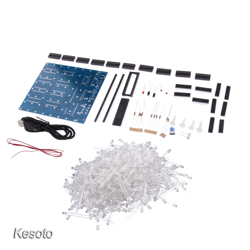 [KESOTO] DIY 3D8 LED mini Cube 8*8*8 CUBE 8 Kits/Junior Gift support for Arduino