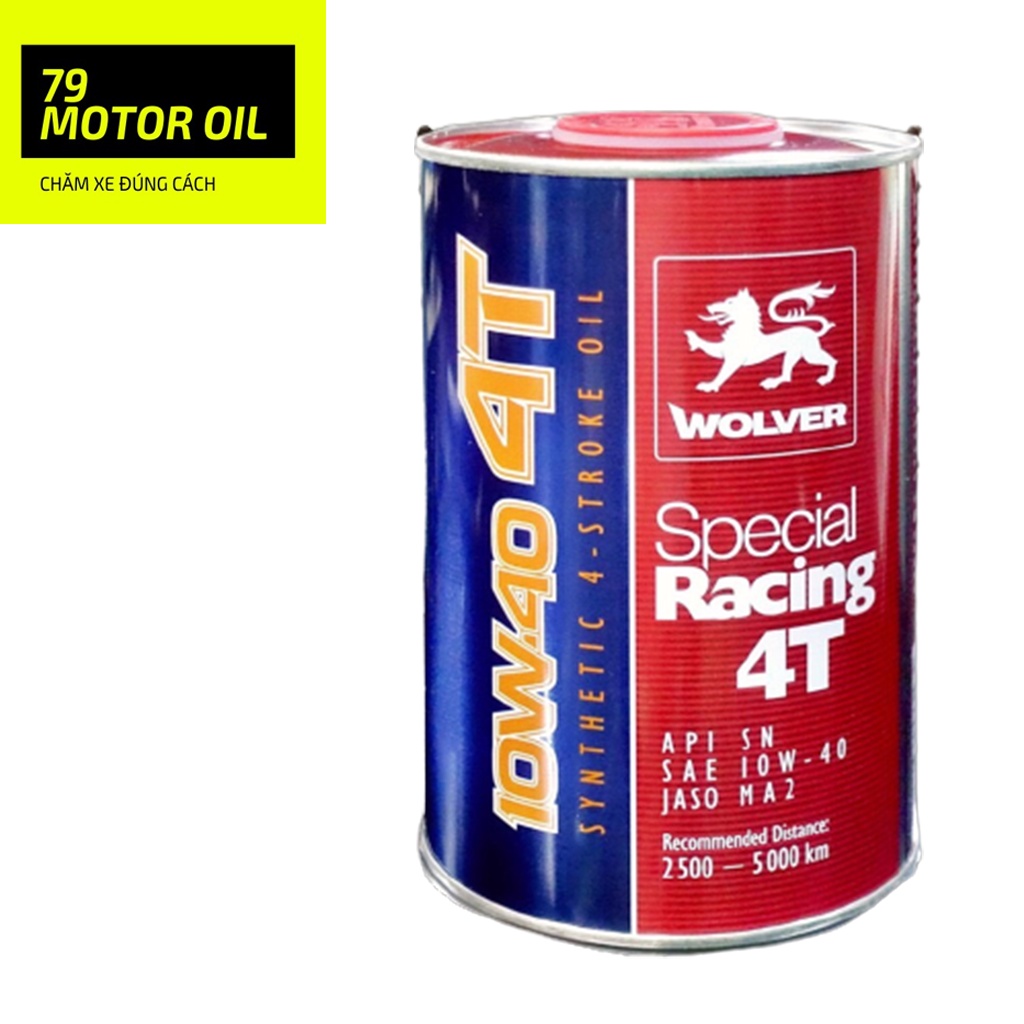 Dầu nhớt Wolver Racing 10w40 1L