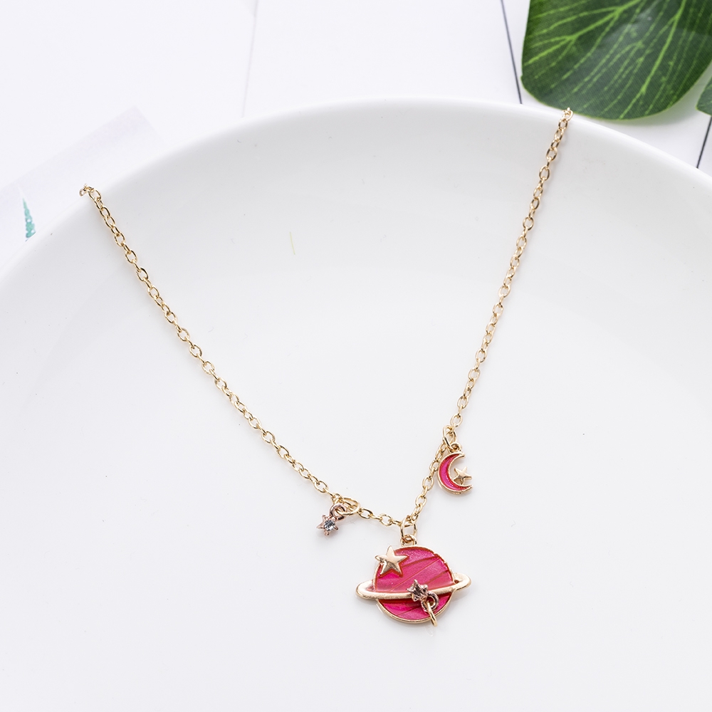 Dây chuyền mặt hình hành tinh phong cách Hàn cho nữ