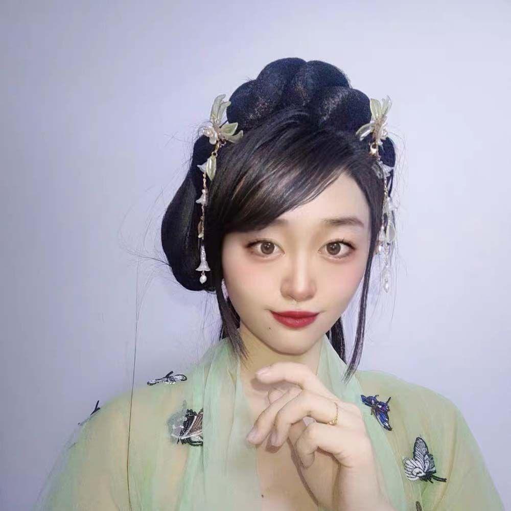 Trâm Cài Tóc Chữ U Bằng Kim Loại Đính Ngọc Trai Giả Phong Cách Trung Hoa Cổ Điển Cho Nữ