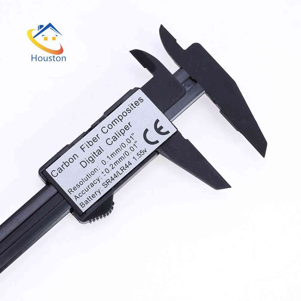 Thước Đo Điện Tử Màn Hình LCD 150mm 6 inch Bằng Sợi Carbon Chuyên Dụng