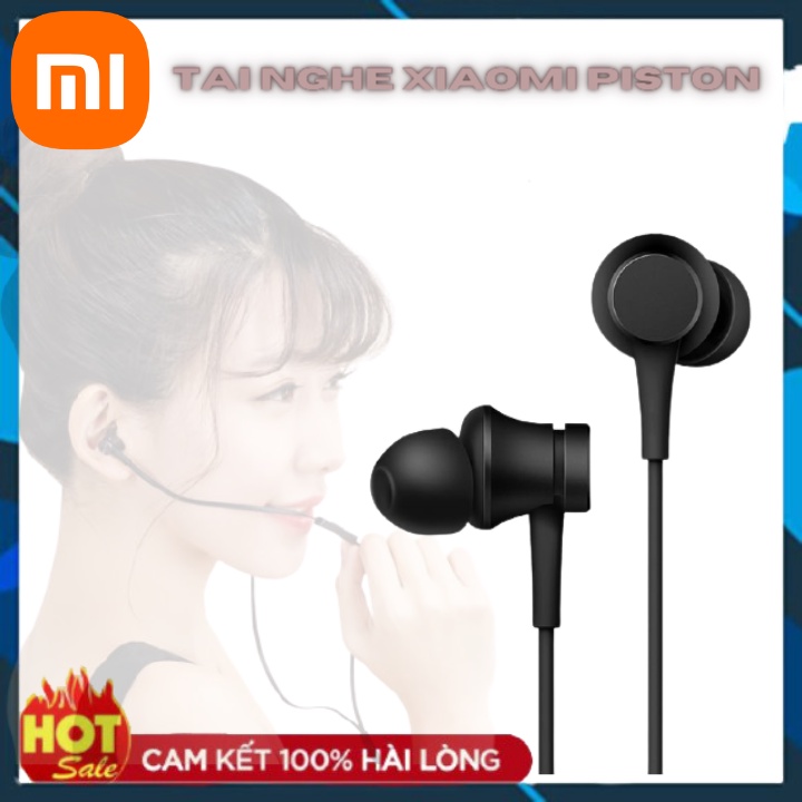 Tai Nghe Xiaomi Piston Lite 2017 jack 3.5mm Có Mic Vỏ Nhôm Nguyên Khối-Bảo Hành 12 Tháng