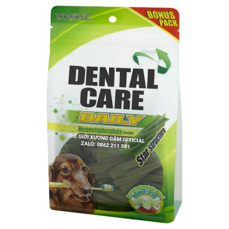 [HSD2023] XƯƠNG GẶM SẠCH RĂNG DOGAHOLIC DAILY DENTAL CARE