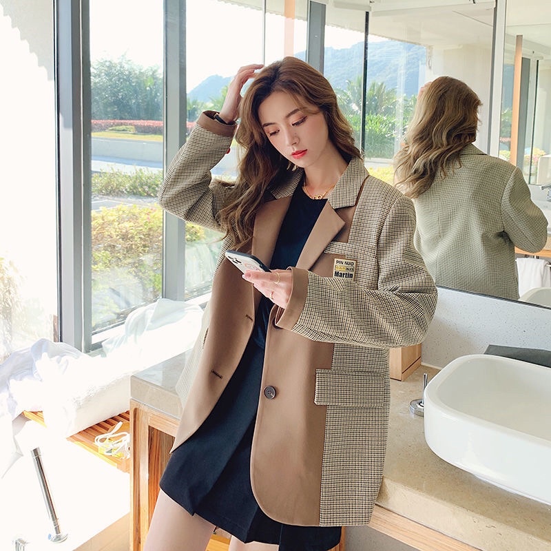Áo blazer nữ dáng xuông chất đẹp phong cách hàn quốc mẫu mới mã ZELE430 | BigBuy360 - bigbuy360.vn