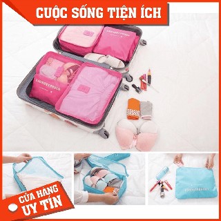 Túi đựng đồ du lịch 💖𝑭𝒓𝒆𝒆𝒔𝒉𝒊𝒑💖 bộ 6 túi đựng đồ du lịch cao cấp siêu tiện ích trong vali