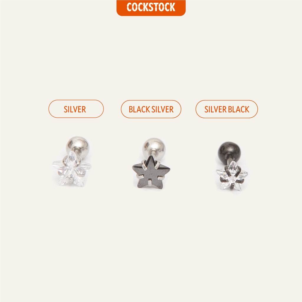 Khuyên tai đá Star Diamond CockStock
