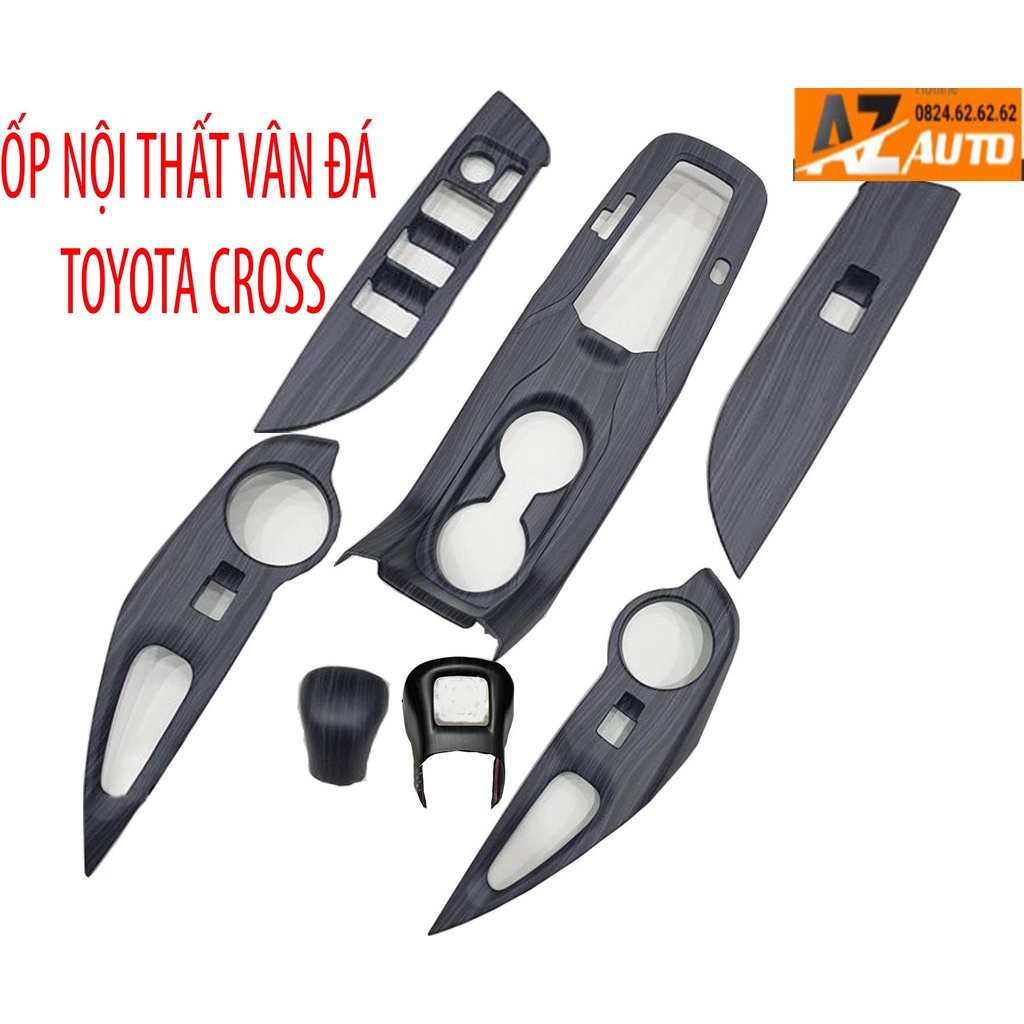 Ốp Nội Thất Toyota Cross 2020-2022 , VÂN ĐÁ CAO CẤP