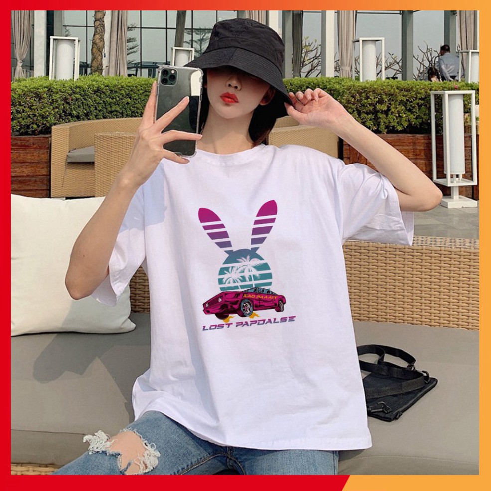 Áo Thun Tay Lỡ In Nhiệt Lost Papdalse form Unisex nam nữ phong cách Ulzzang - ATIN65 HaHo Fashion Áo Quần Giá Rẻ Bền Đẹp | BigBuy360 - bigbuy360.vn
