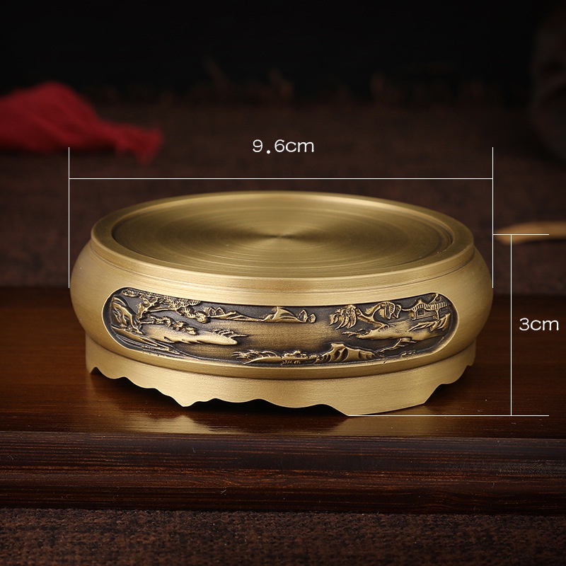 Chân Đế Kê Lư Hương Bằng Đồng Thau Nguyên Chất