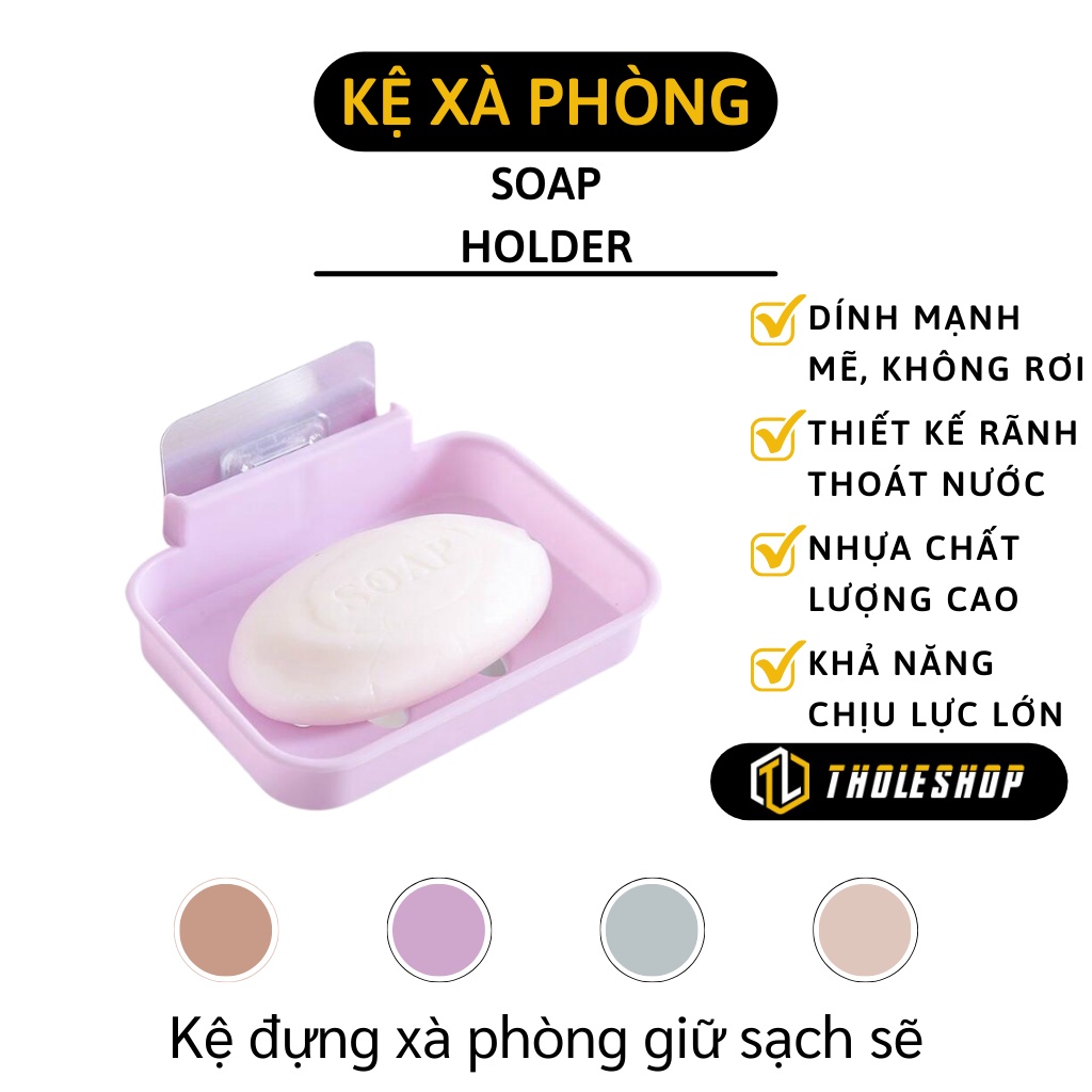 Khay Đựng Xà Bông - Khay/Giá Để Bánh Xà Phòng, Đồ Dùng Dán Tường Hình Mặt Cười 8559