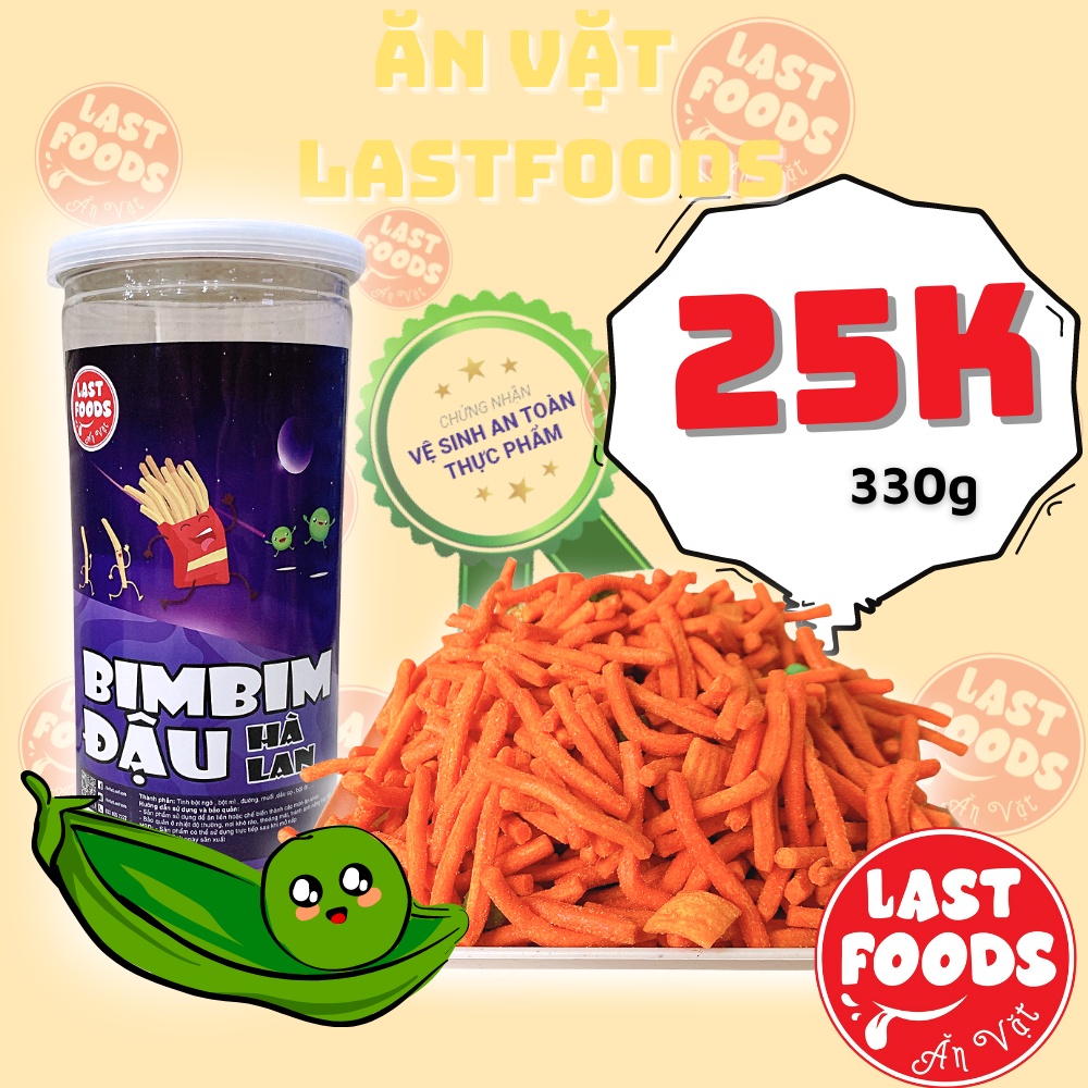Bim bim đậu hà lan 300g hũ pet tiện lợi,  ăn vặt LASTFOOD Hà Nội với đặc sản các vùng miền giá tốt