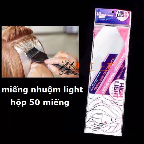 Miếng trong suốt nhuộm tóc Highlight