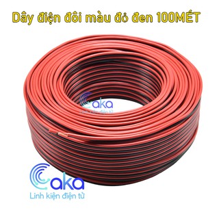 Cuộn 100M Dây điện đỏ đen 2468.26AWG