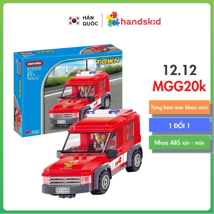 Xe Cứu Hỏa Đồ Chơi Cho Bé 8 Tuổi - Đồ Chơi Lego Lắp Ráp Xe Còi Hú Oxford ST33329 gồm 131 Mảnh - Nhựa ABS An Toàn