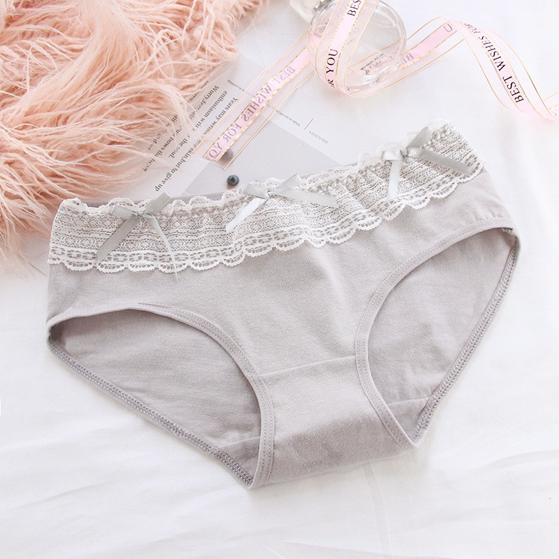 Quần Lót Nữ Cotton kháng khuẩn viền bèo đính nơ điệu đà QL32 | BigBuy360 - bigbuy360.vn