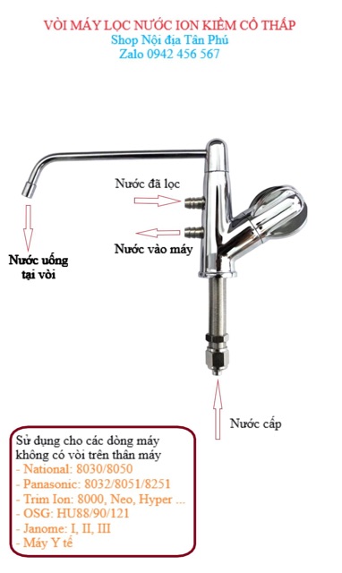Vòi máy lọc nước ion kiềm | BigBuy360 - bigbuy360.vn
