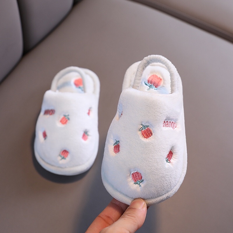 Dép lông mang trong nhà cho bé trai và bé gái