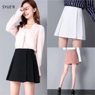 Chân váy xếp ly vạt chéo