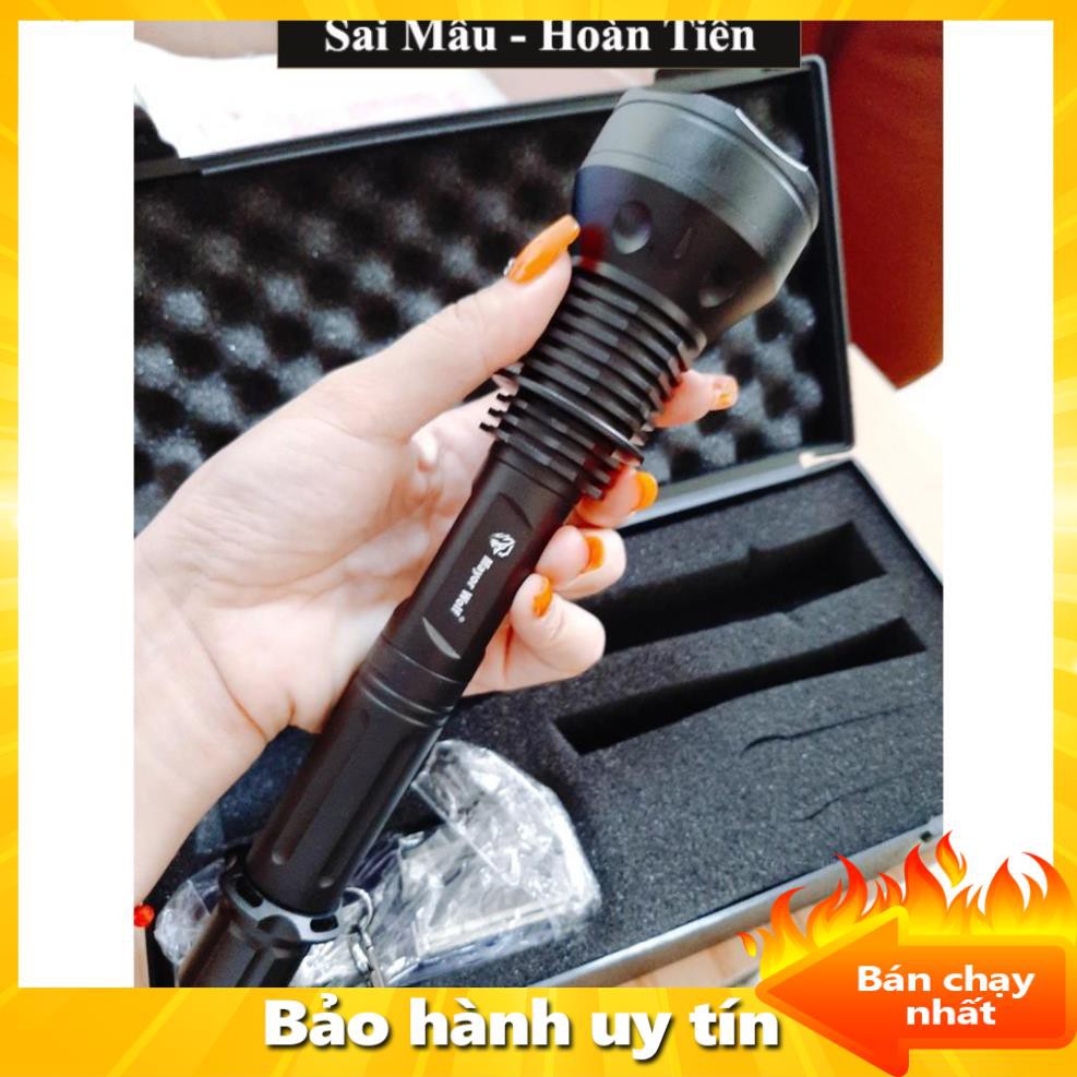 ✔️Đèn pin siêu sáng chống nước Mayor Wolf  LY S015 pin cực trâu  - Tặng kèm bộ phụ kiện sạc và hộp đựng  - Freeship