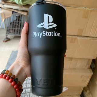 Ly giữ nhiệt hoạ tiết Play station đen dc tặng tui và ong hut