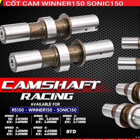 CỐT CAM ĐỘ ATE WINNER SONIC150 CAMSHAFT