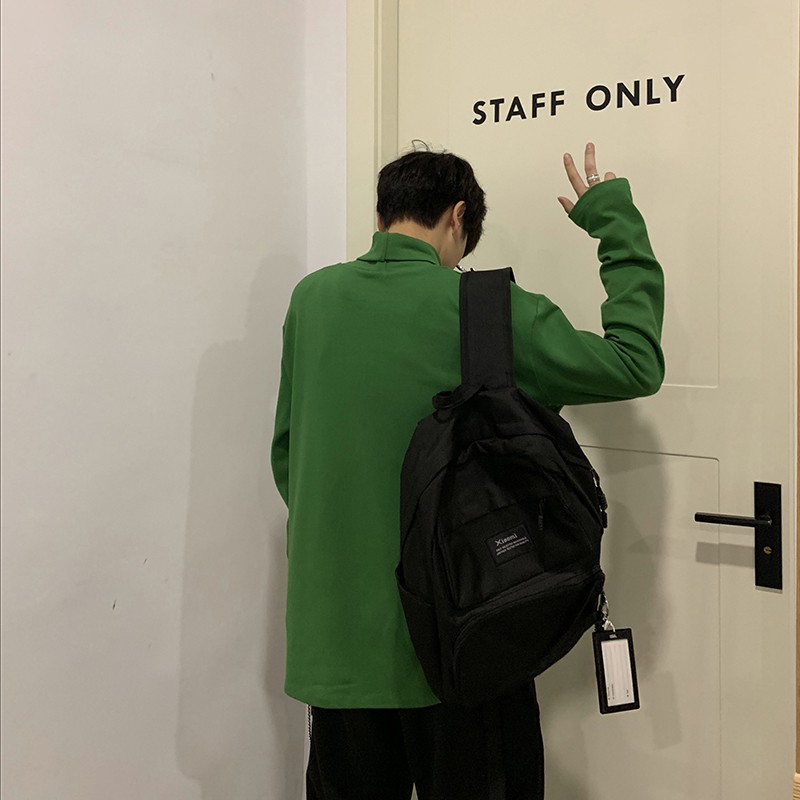 Áo Thun Cotton Tay Dài Cổ Tròn Màu Trơn Phong Cách Nhật Bản Cho Nam Màu Sắc | BigBuy360 - bigbuy360.vn