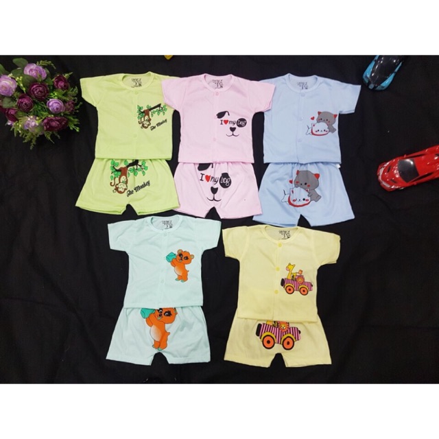 Bộ cộc  sợi tre cao cấp vải thông hơi nhiều hoạ tiết cho bé