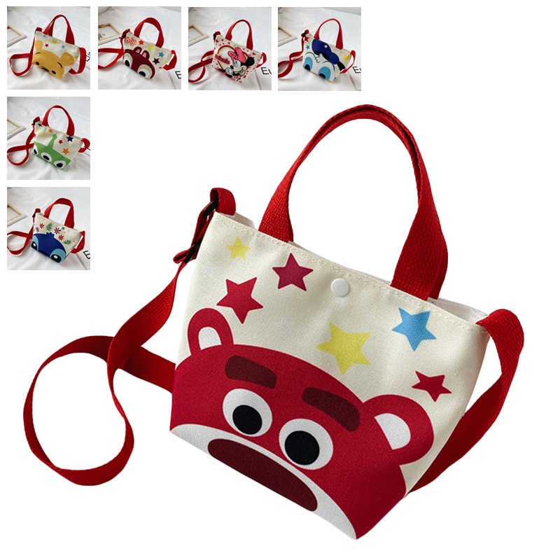 Túi Đeo Chéo Vai In Họa Tiết Hoạt Hình Dễ Thương Thời Trang Cho Bé Gái