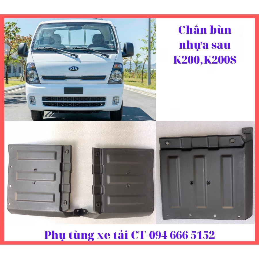 Chắn bùn nhựa Trước và Sau KIA:K200,K200S