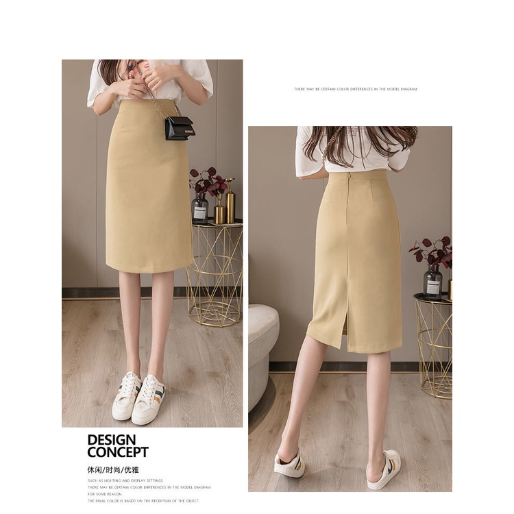 Chân Váy Chữ A Lưng Cao Thời Trang Công Sở Thanh Lịch Cho Nữ