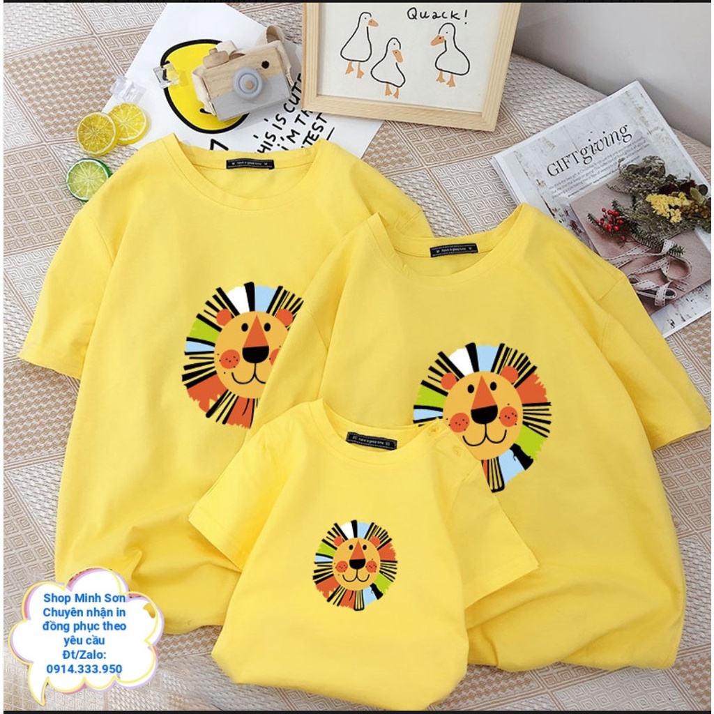 🦁🦁🦁VIDEO ÁO THUN GIA ĐÌNH LION, ÁO ĐI BIỂN CHẤT COTTON LOẠI 1 ĐỦ MÀU ĐỦ SIZE