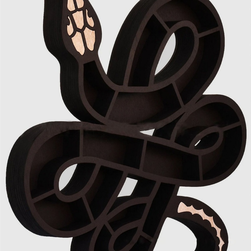 Kệ Trưng Bày Trang Sức Hình Rắn Bằng PVC Trong Suốt