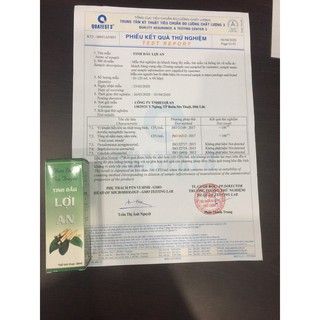 Tinh dầu Lợi An chính hãng, ho đờm, ho cảm lạnh, thở khò khè