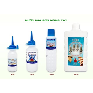 Nước Rửa Móng Tay Pha Móng Tay Loại A Không Hương Mỹ Phẩm Quyên Tẩy Sạch Nhanh Chóng Acetone 40ml/ 125ml