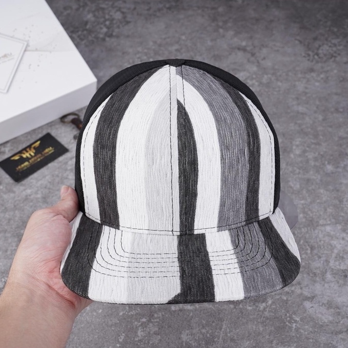 Nón Sơn snapback chính hãng dành cho nam chất liệu phối da cao cấp MC210  - Hùng Nón Hiệu