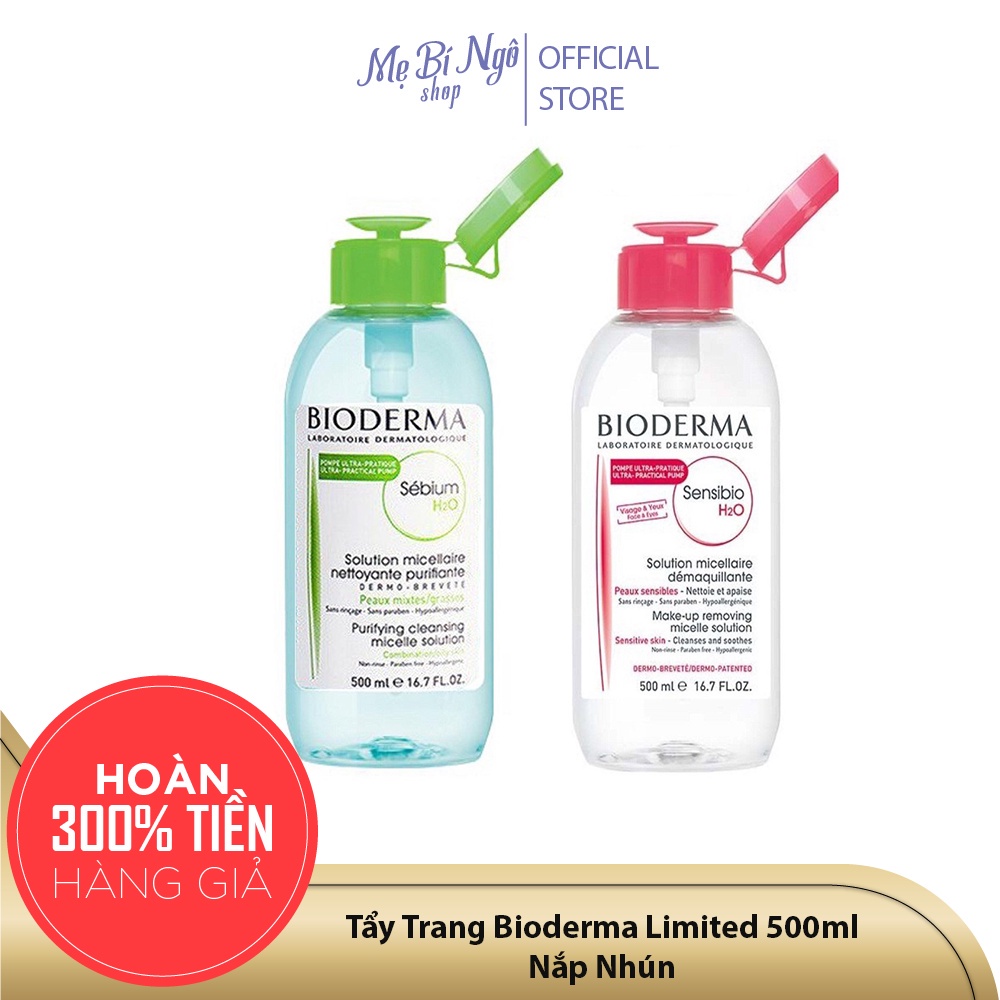 Mẫu mới 2021 - Tẩy Trang Bioderma Limited 500ml (Nắp Nhún) - Cam kết chính hãng