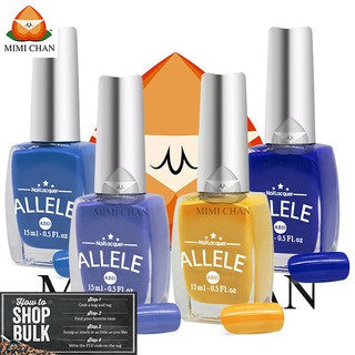 Các Màu Xanh Coban, Xanh Dương, Xanh Đen, Vàng, Xanh Da Trời, Xanh Pastel Quý Phái, Sơn Móng Tay Allele - AE01 Chai 15ml