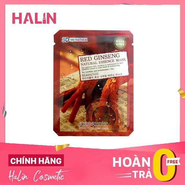 Mặt Nạ Chiết Xuất Thiên Nhiên 3D Foodaholic Hàn Quốc HALINGH989K