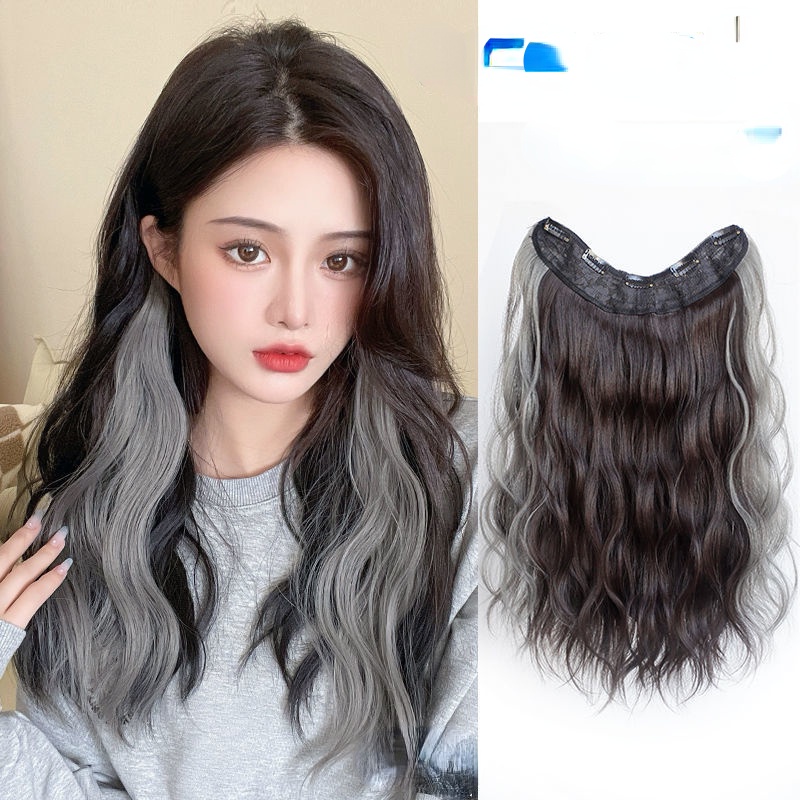 Bộ Tóc Giả Dài Xoăn Gợn Sóng Màu Ngọt Ngào Thời Trang