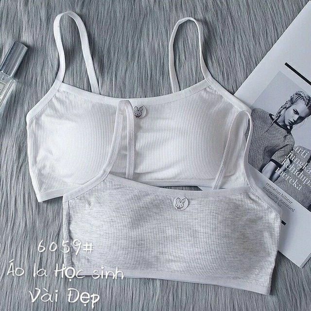 Áo lá bra học sinh cotton tăm 2 dây có đệm ngực 9605 loại đẹp | BigBuy360 - bigbuy360.vn