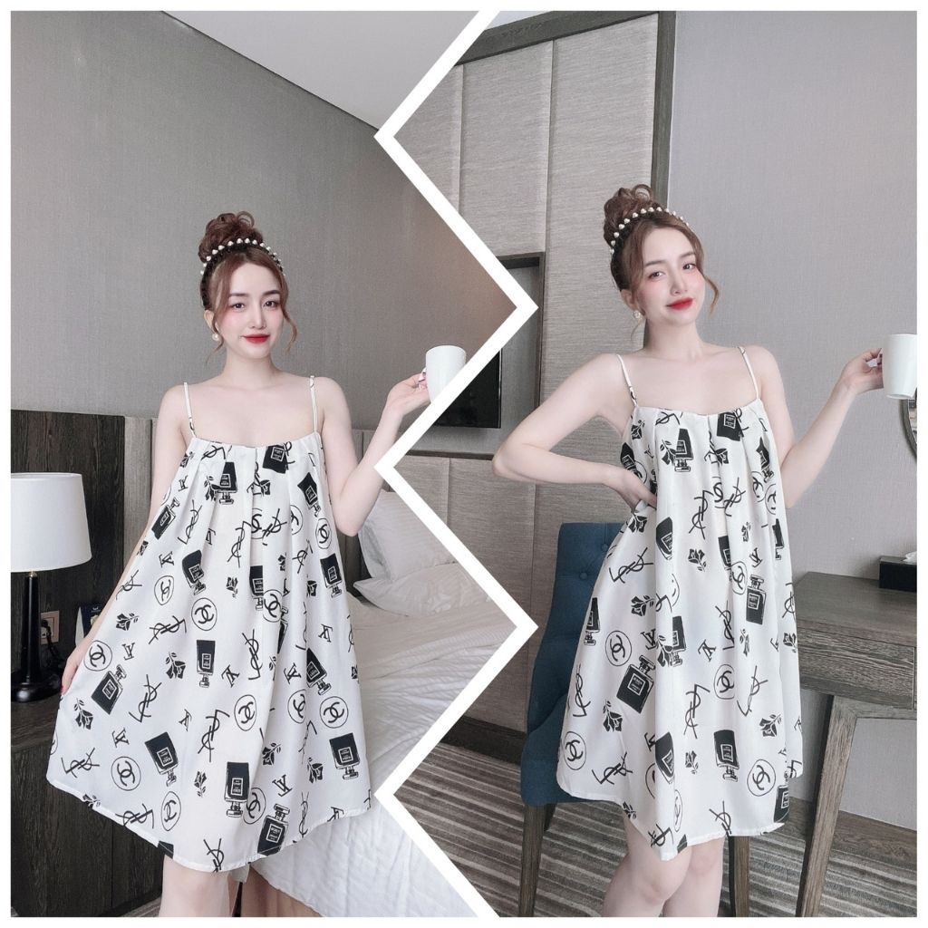 Váy ngủ sexy ❣️FREE SHIP❣️ Đầm ngủ sexy Chất Siêu Mát Dáng Siêu Xinh &lt;80kg